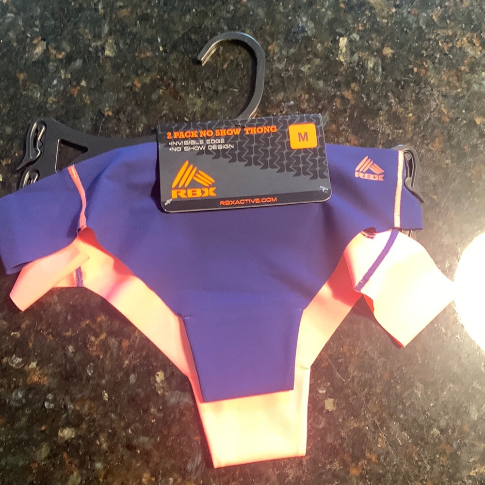 Two pack rbx Athletic no show thongs
